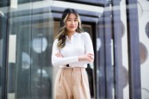 Princess – a Bachelor of Media and Communications international student from Indonesia on ATC bridge
